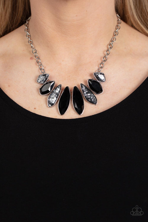 Crystallized Couture - Black Necklace