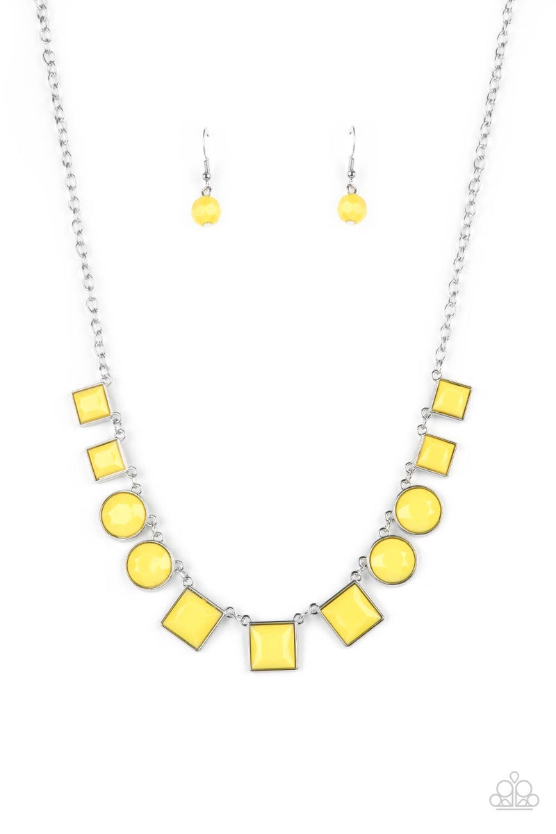 Tic Tac TREND - Yellow Necklace