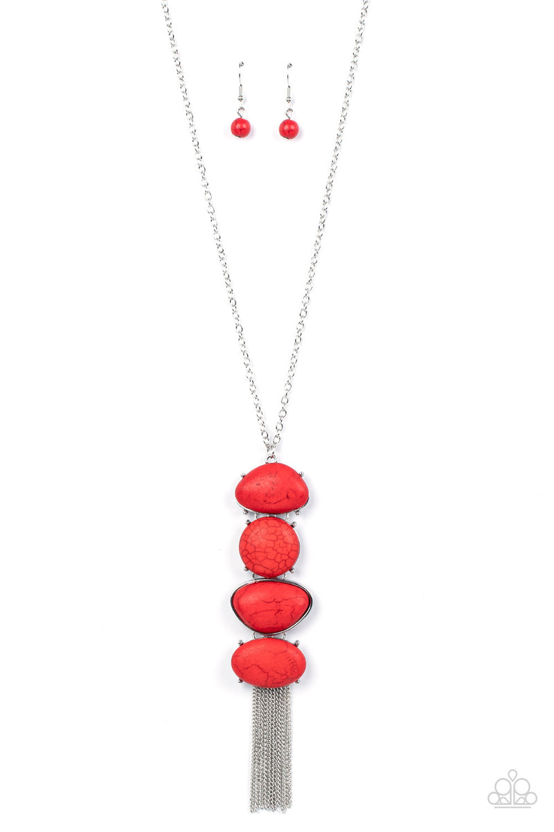 Hidden Lagoon - Red  Necklace