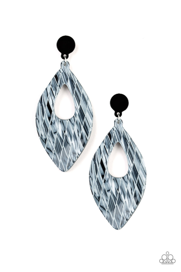 Metro Retrospect - White Post Earring