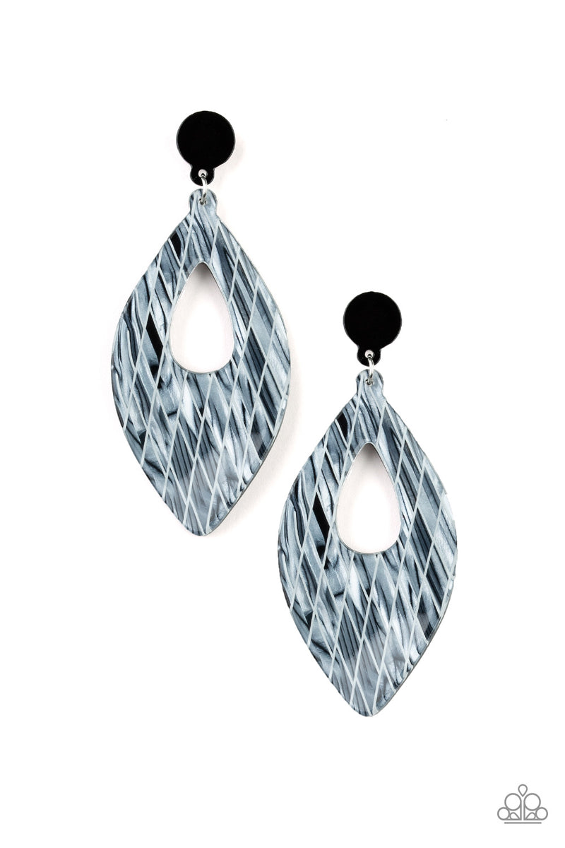 Metro Retrospect - White Post Earring