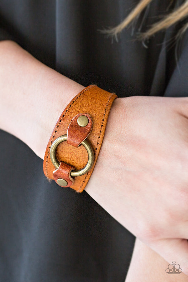 Western Wrangler - Brown Urban Bracelet