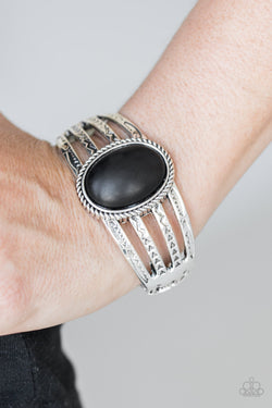 Desert Glyphs - Black Bracelet