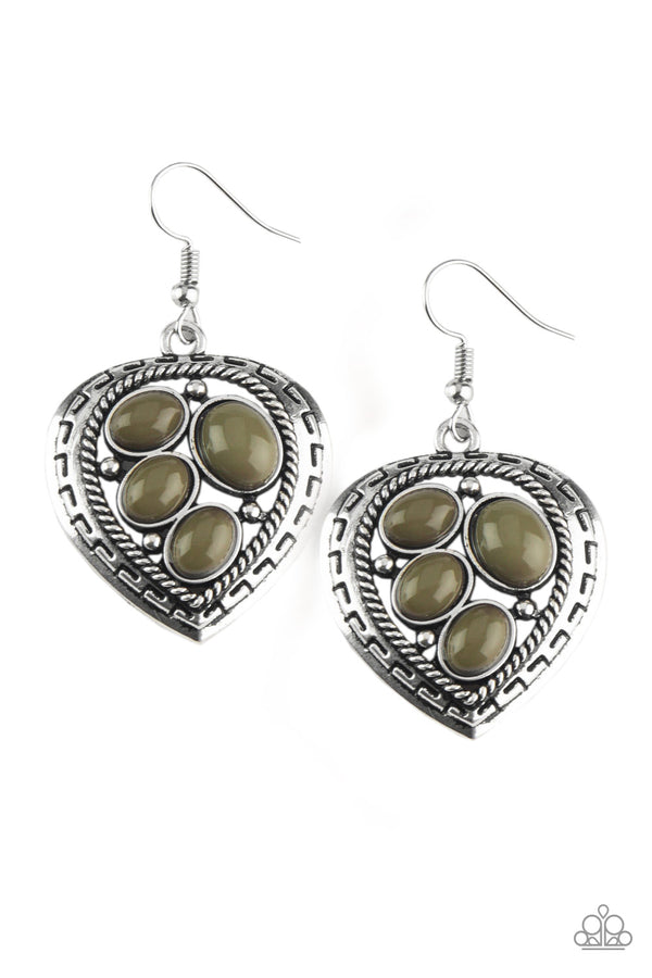 Wild Heart Wonder - Green Earrings