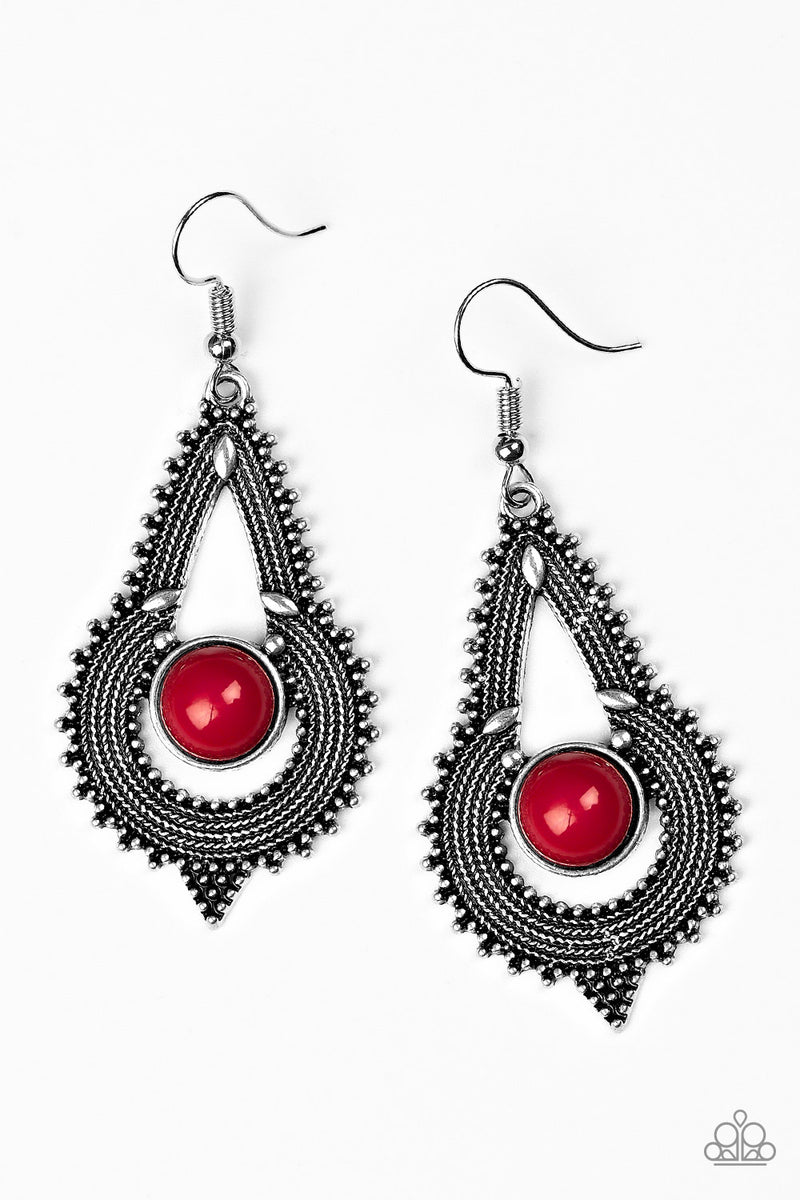 Zoomin Zumba - Red Earrings - Hostess Rewards