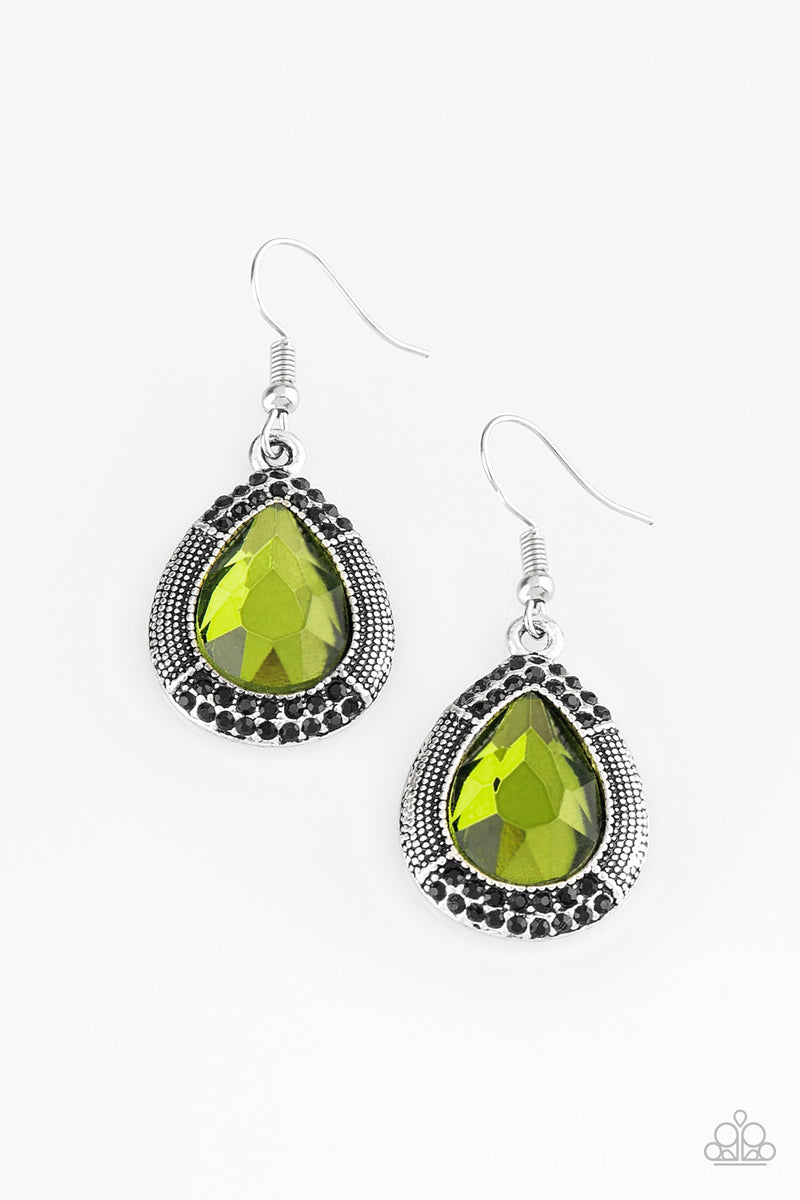 Grandmaster Shimmer - Green Earrings - Hostess Reward