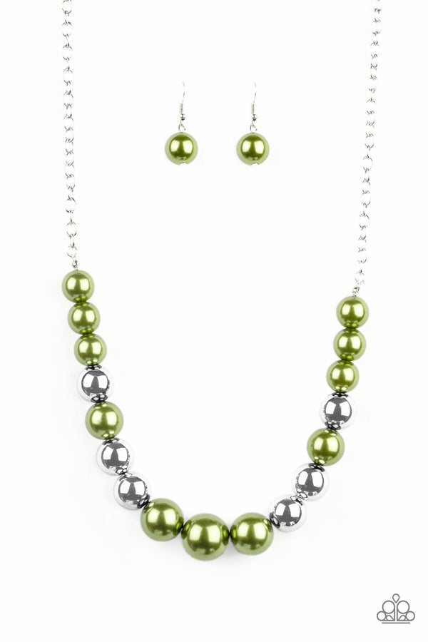 Take Note - Green Necklace