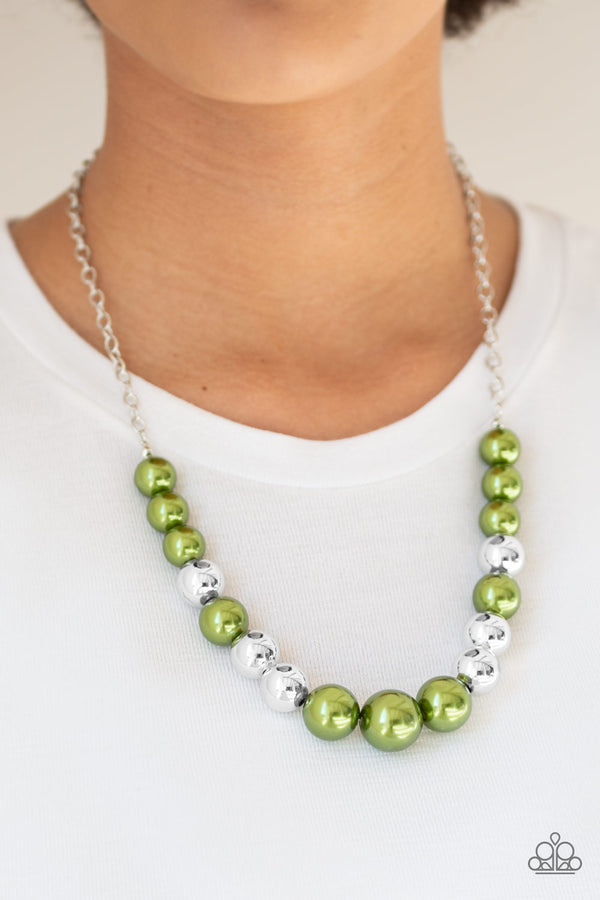 Take Note - Green Necklace