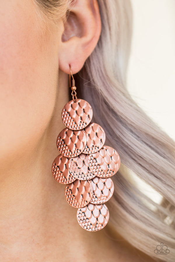 The Party Animal - Copper Earrings