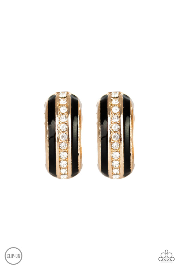 WEALTHY Living - Gold Clip-On Earrings