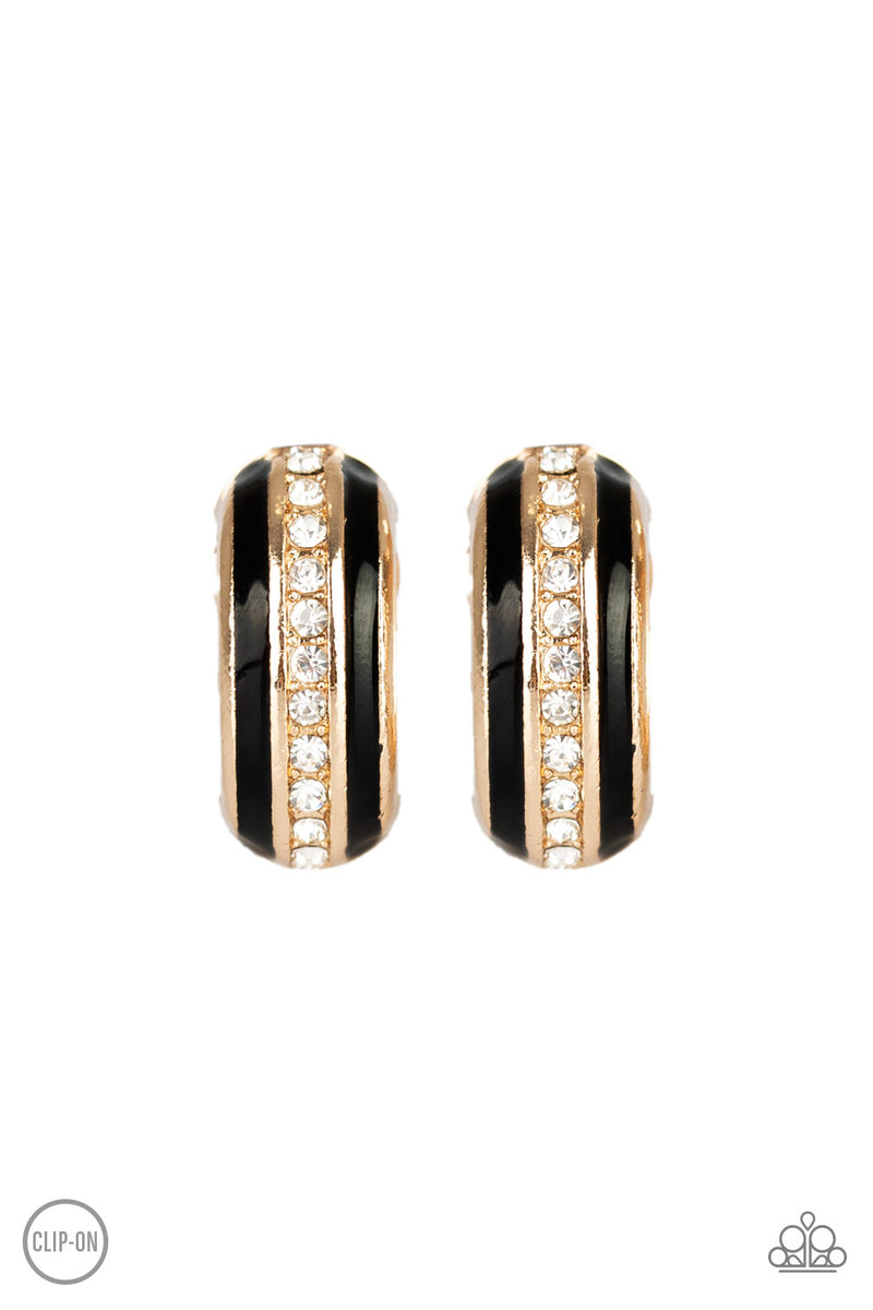 WEALTHY Living - Gold Clip-On Earrings