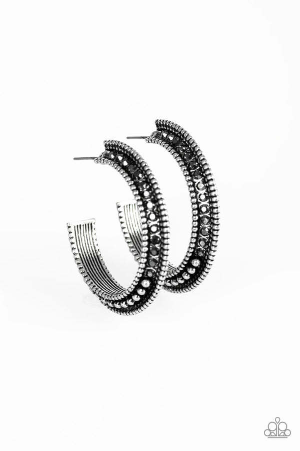 Retro Reverberation - Silver Earrings