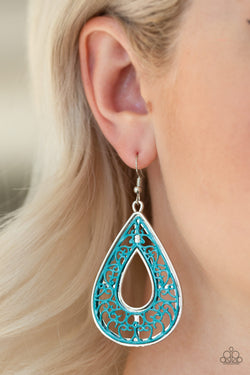 Drop Anchor - Blue Earrings