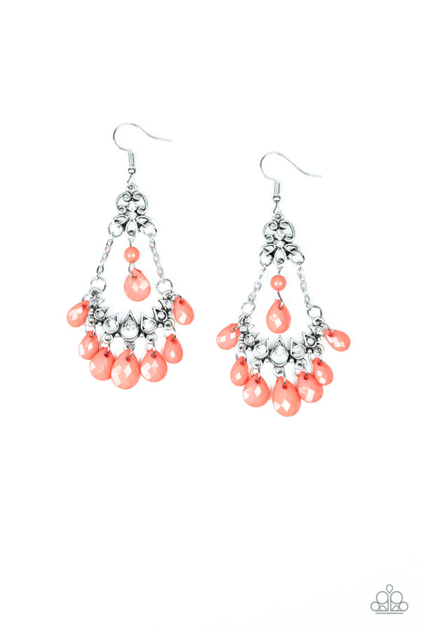 Malibu Sunset - Orange Earrings