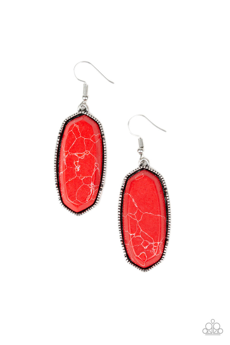 Stone Quest - Red Earrings