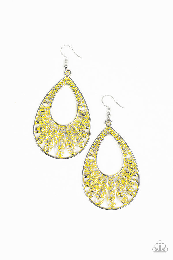 Flamingo Flamenco - Yellow Earring