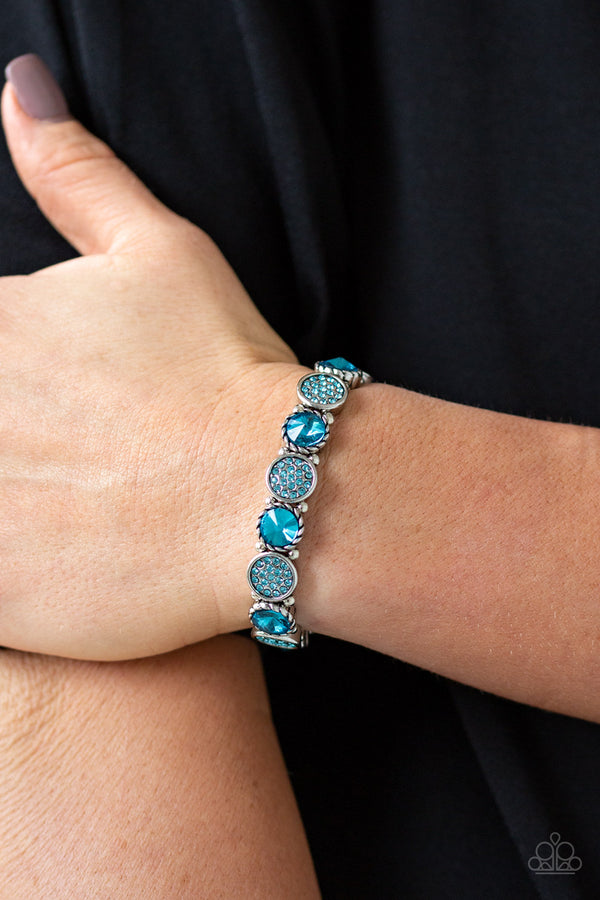 Take A Moment To Reflect - Blue Bracelet