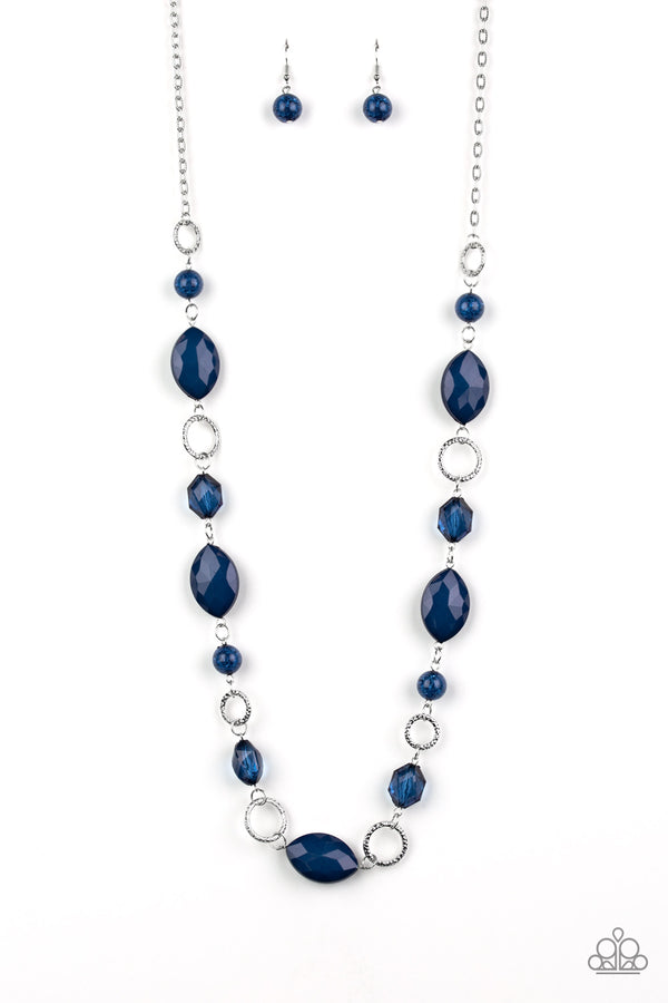 Shimmer Simmer - Blue Necklace