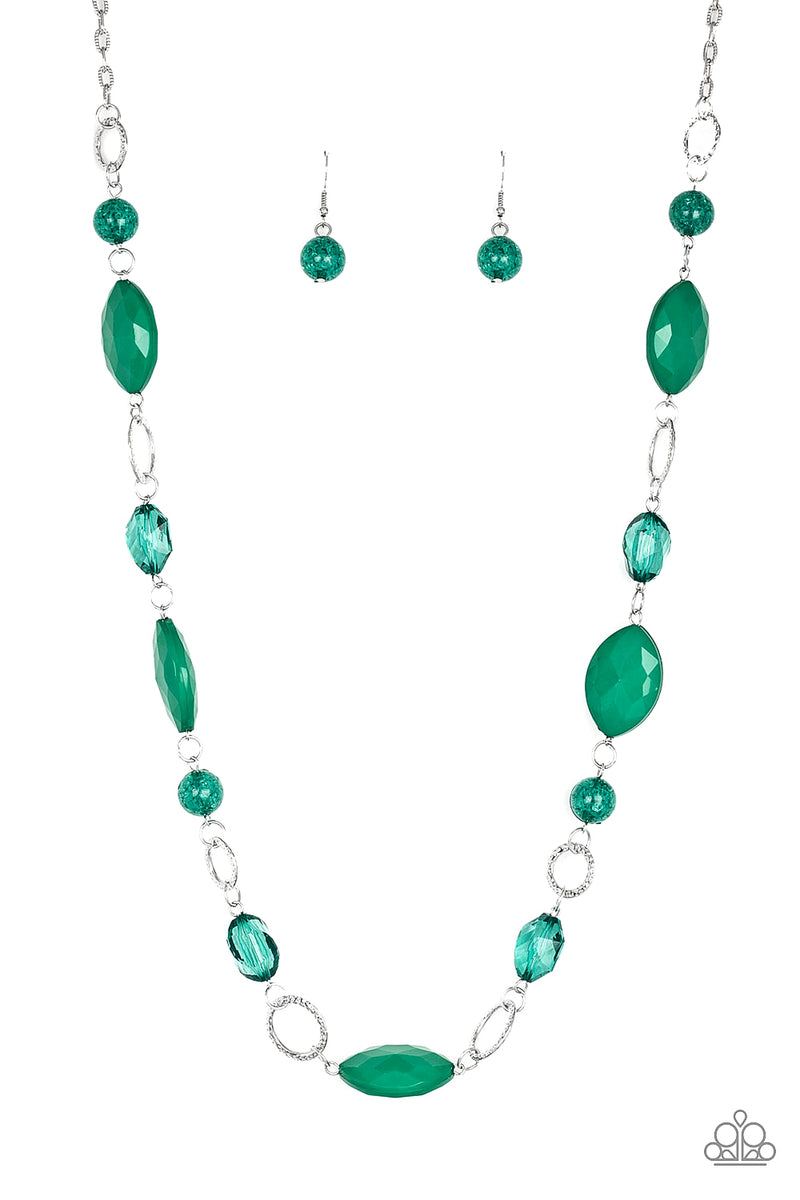 Shimmer Simmer - Green Necklaces