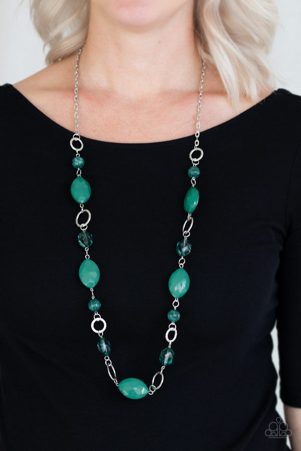 Shimmer Simmer - Green Necklaces