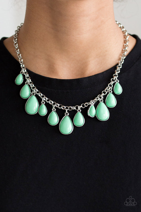 Jaw-Dropping Diva - Green Necklace