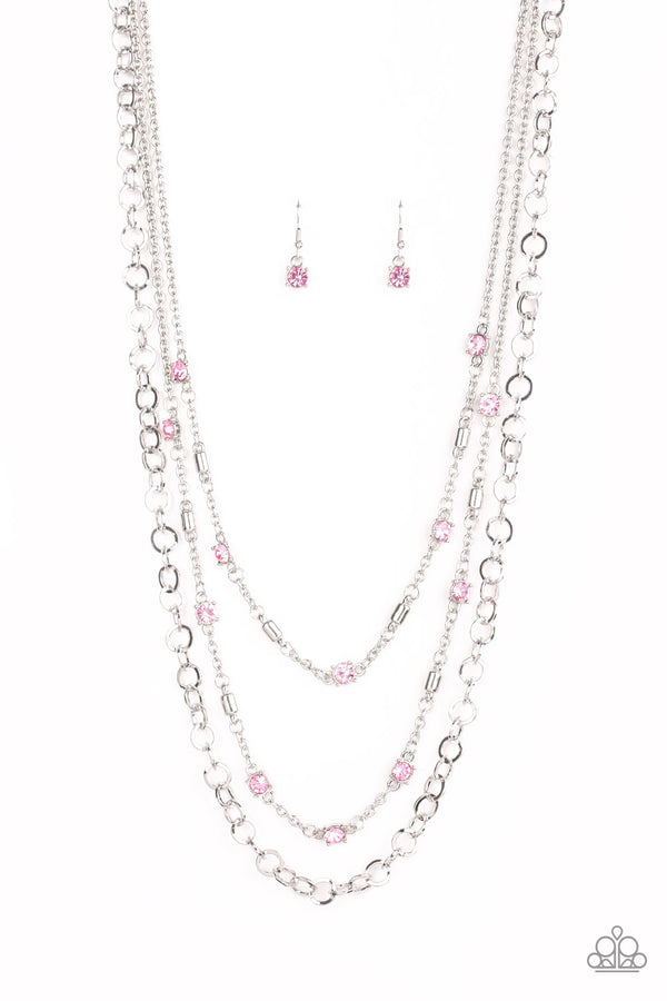 Metro Mixer - Pink Necklace