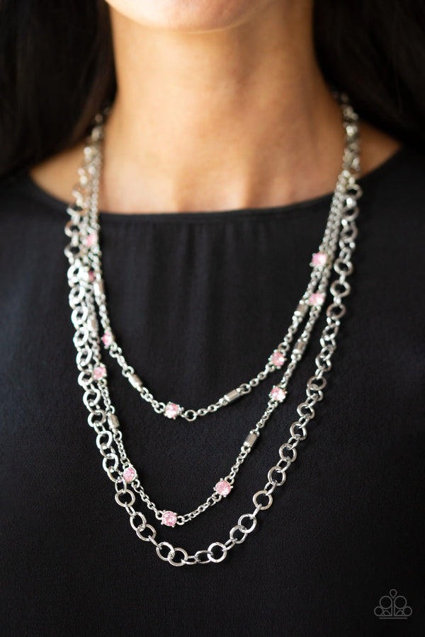 Metro Mixer - Pink Necklace