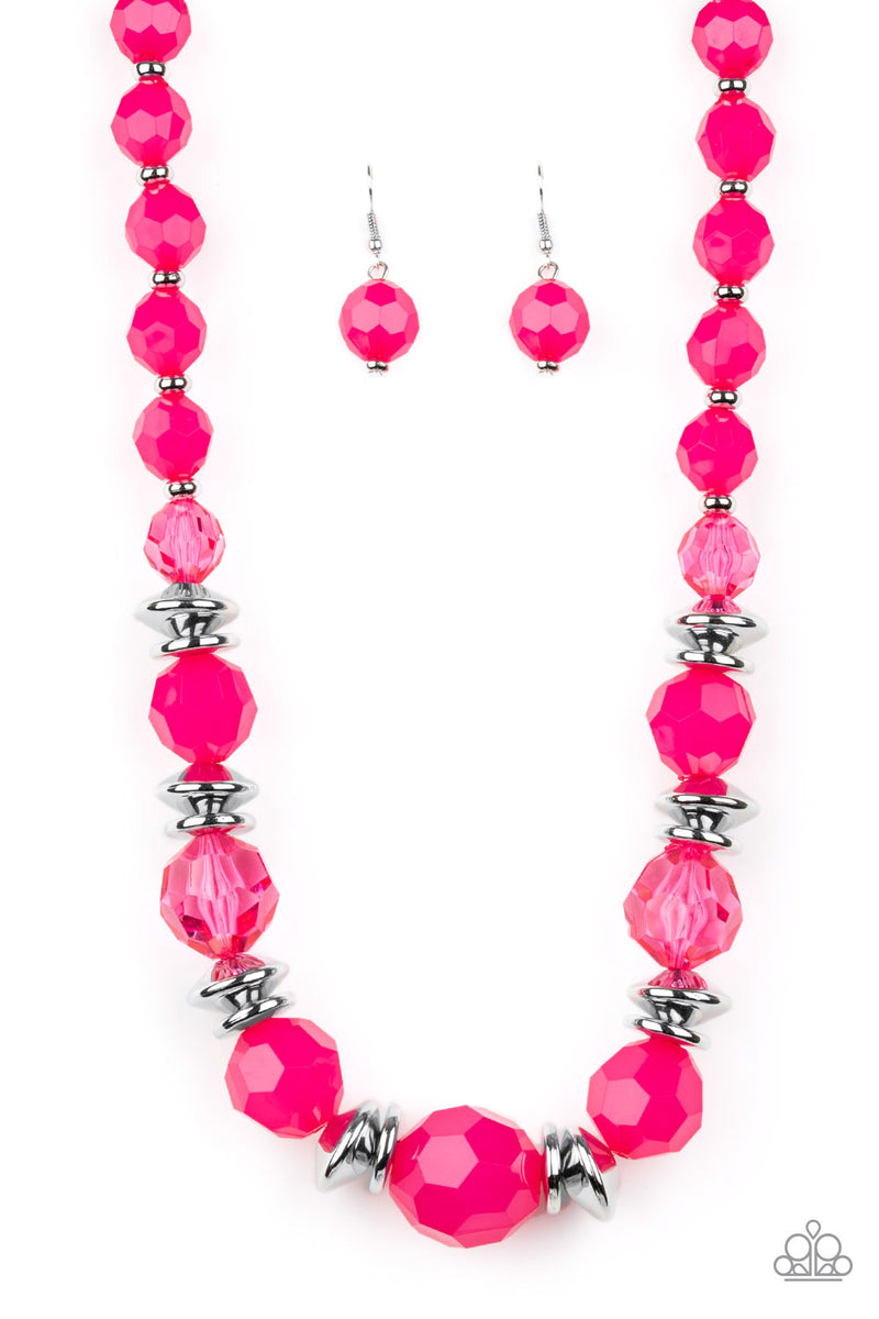 Dine and Dash - Pink Necklace