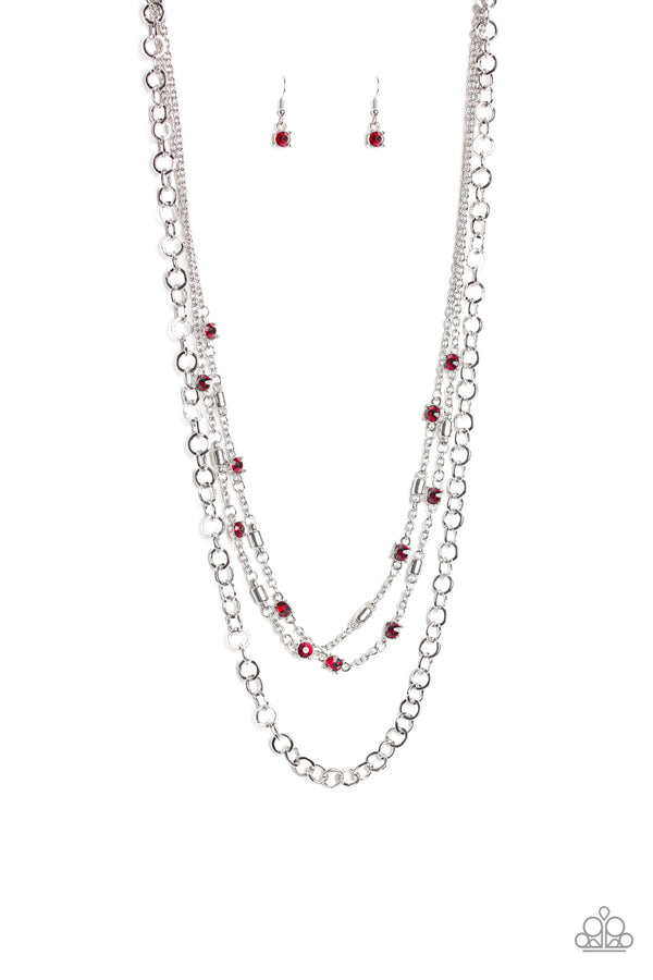 Metro Mixer - Red Necklace