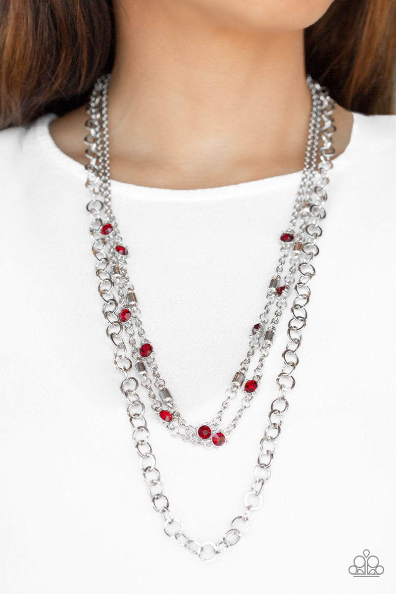 Metro Mixer - Red Necklace