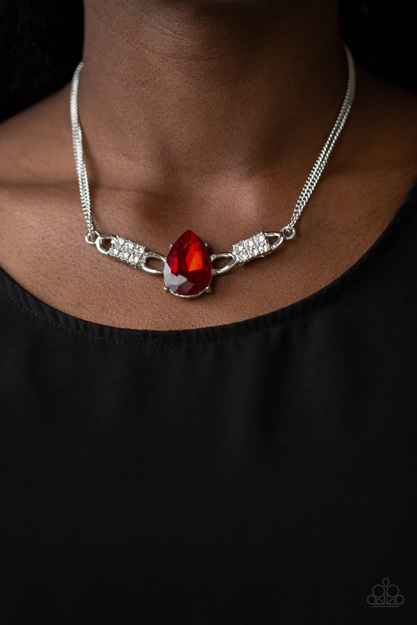 Way To Make An Entrance - Red Necklace