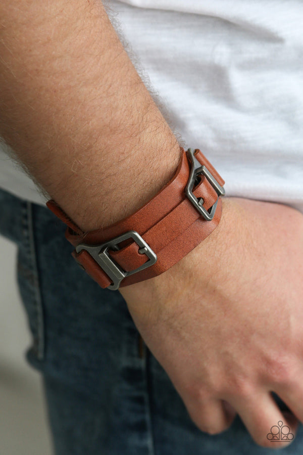 Scout It Out - Brown Urban Bracelet