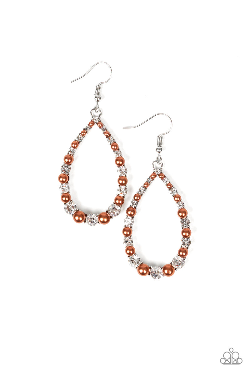 Gala Go-Getter - Brown Earrings