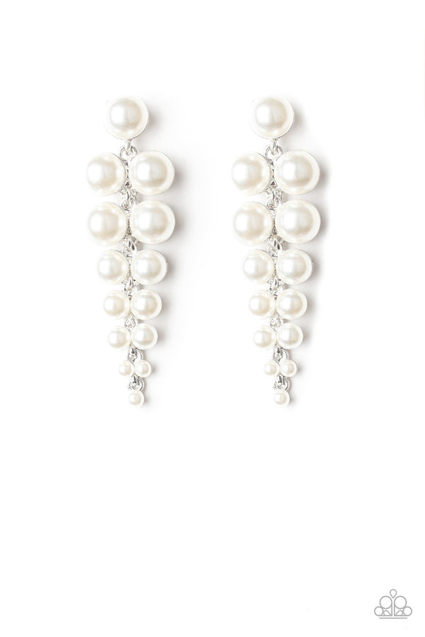 Totally Tribeca - White Post Earrings