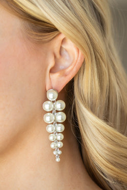 Totally Tribeca - White Post Earrings