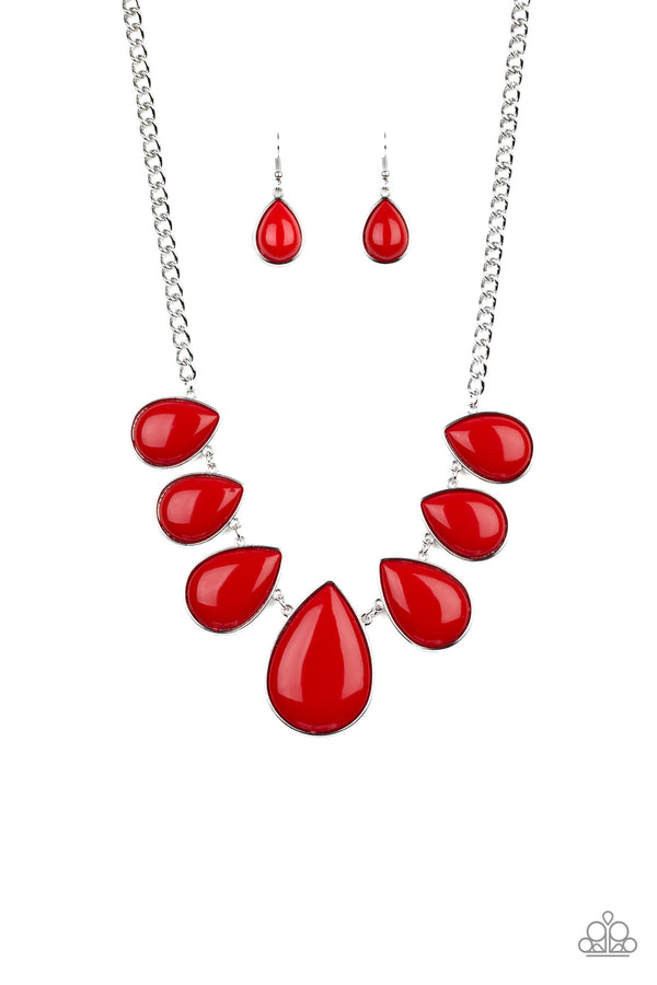 Drop Zone -Red Necklace