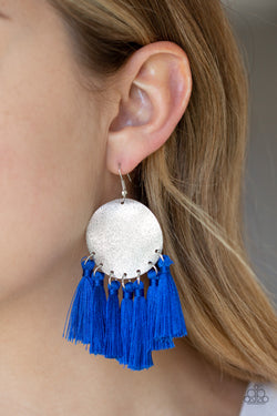 Tassel Tribute - Blue Earrings