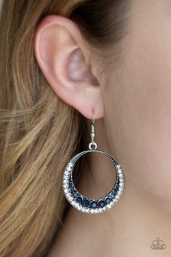 Demanding Dazzle - Blue Earrings