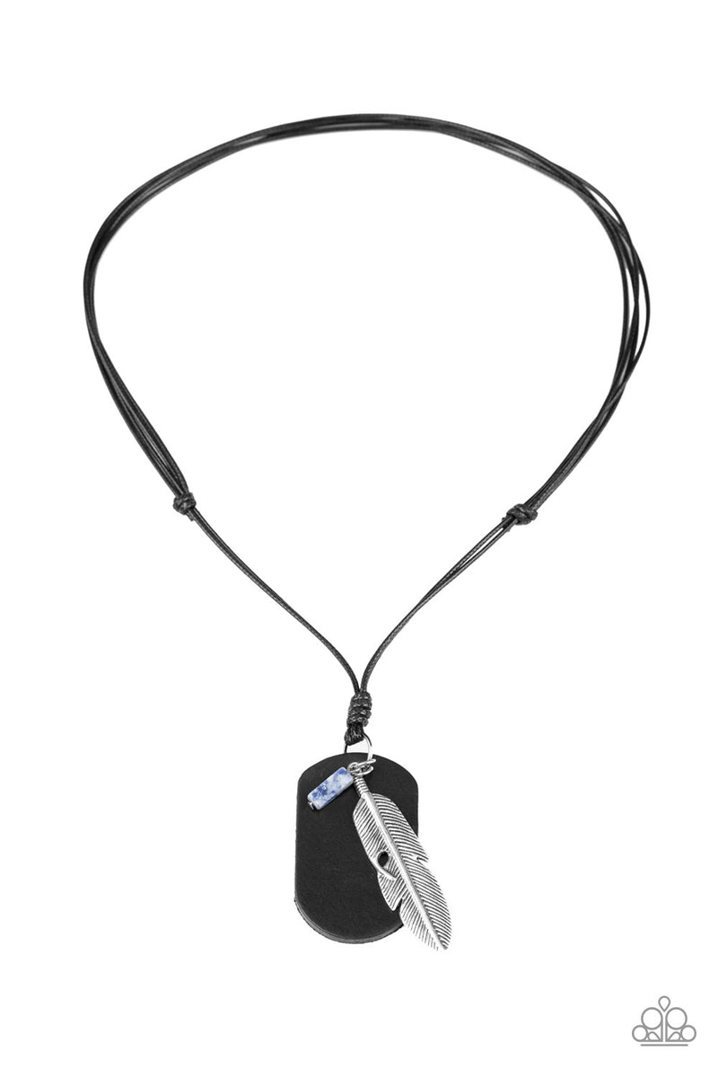 Flying Solo - Black Men's Necklace