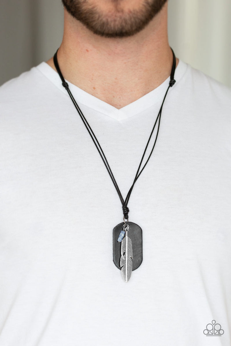 Flying Solo - Black Men's Necklace