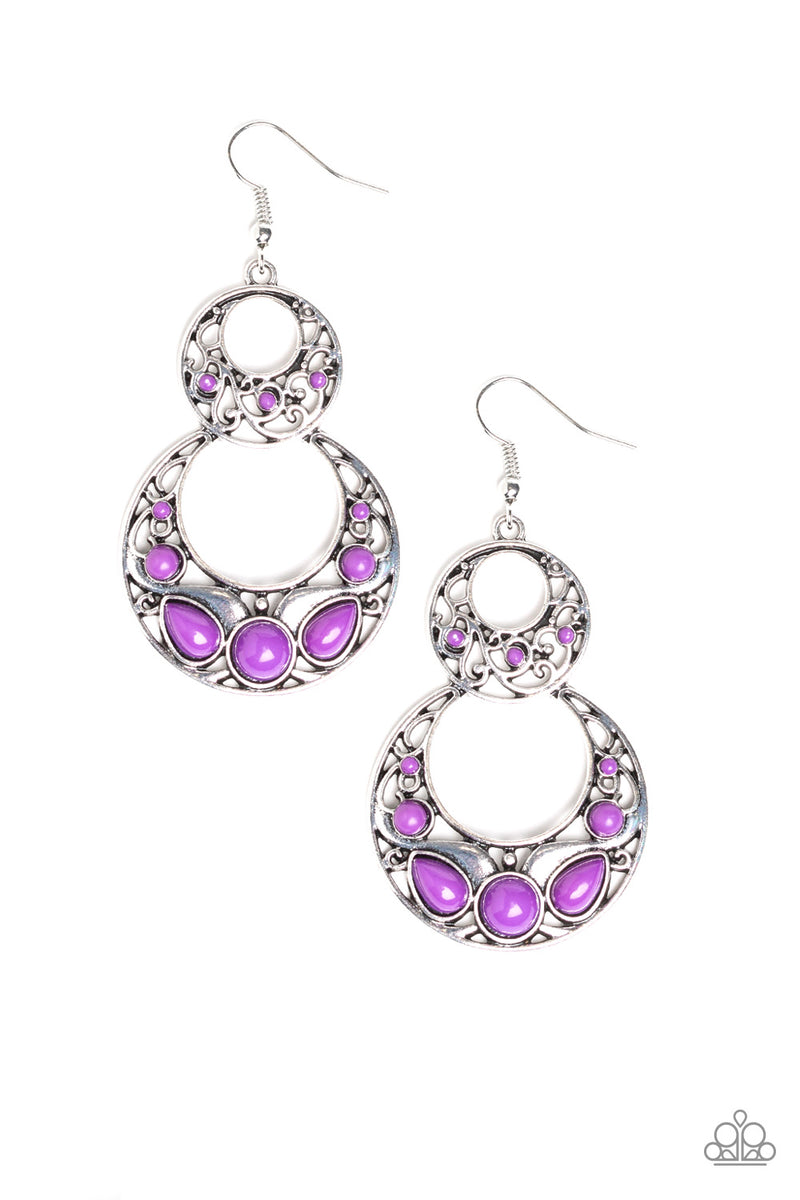 West Coast Whimsical - Purple Earrings