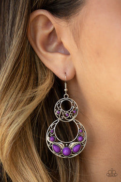 West Coast Whimsical - Purple Earrings