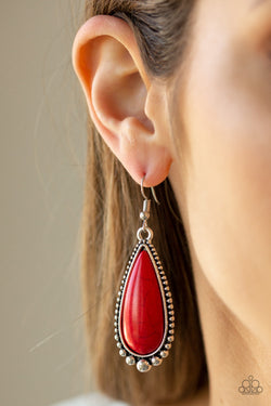 Desert Quench - Red Earrings