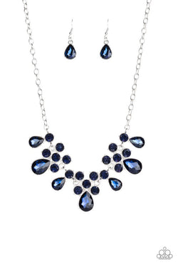 Debutante Drama Blue Necklace