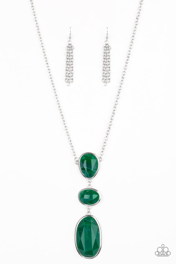 Making An Impact - Green Necklace