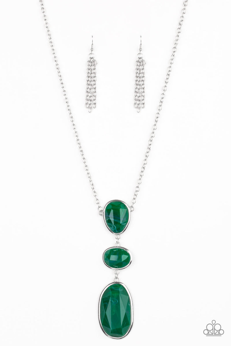 Making An Impact - Green Necklace