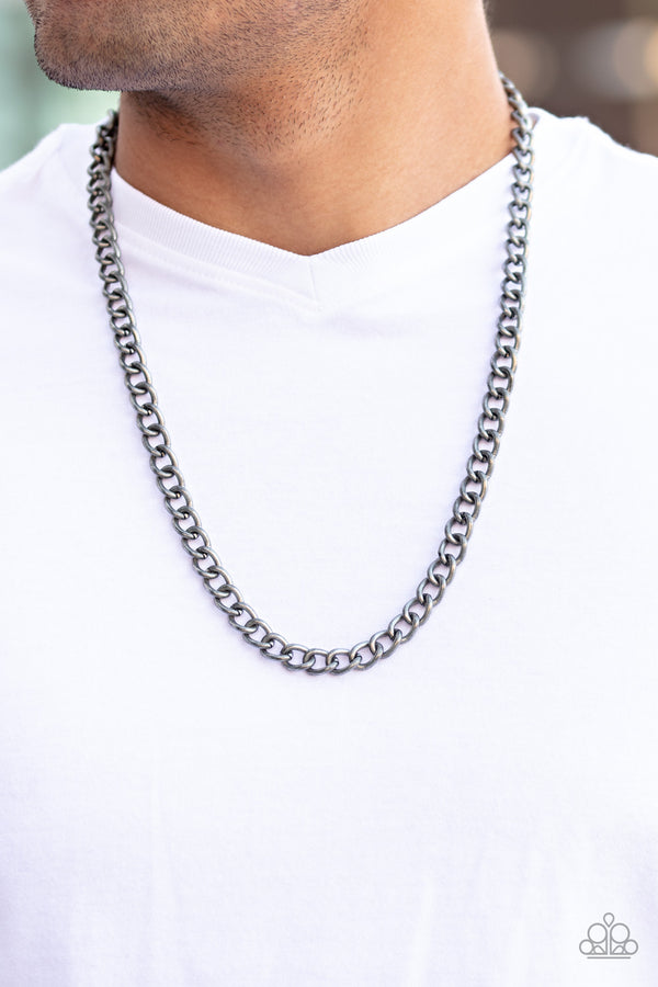 Full Court - Silver Men's Necklace