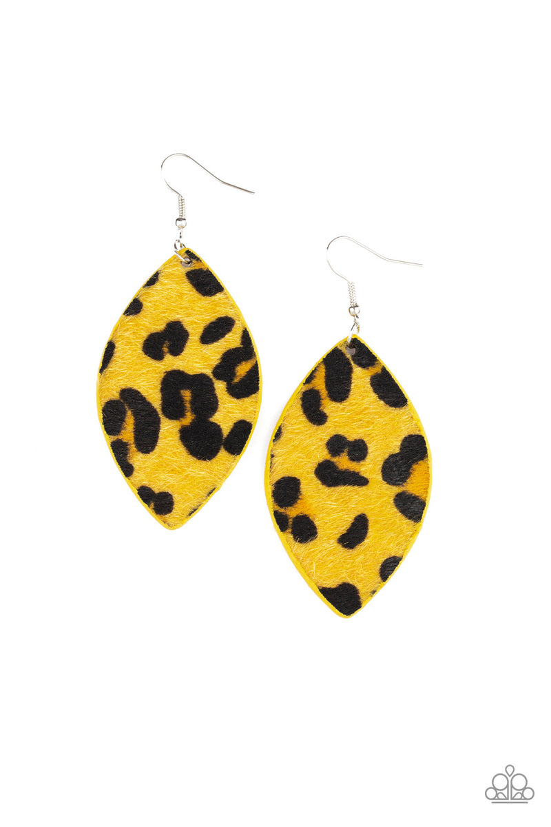 GRR-irl POwer! - Yellow Earrings