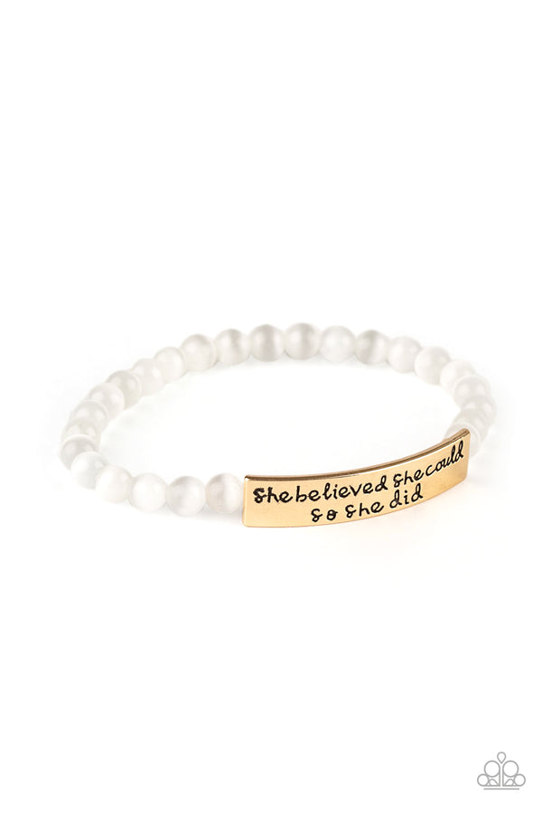 So She Did - Gold Bracelet