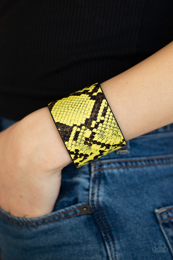 The Rest Is HISS-tory - Yellow Urban Bracelet